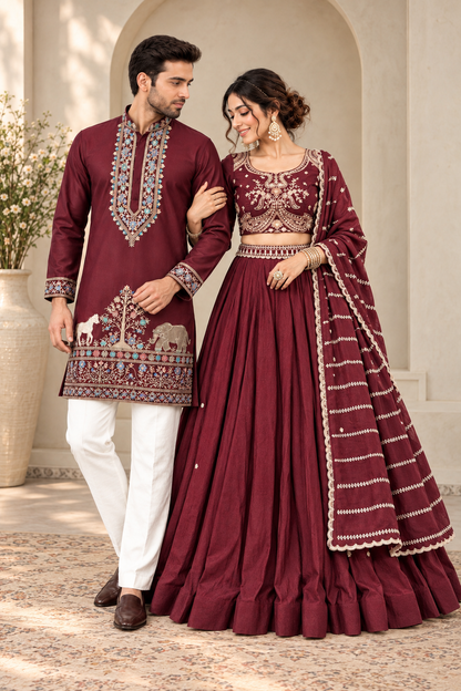 Maroon Majesty Couple Collection