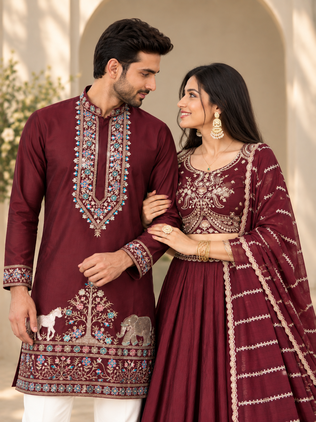Maroon Majesty Couple Collection