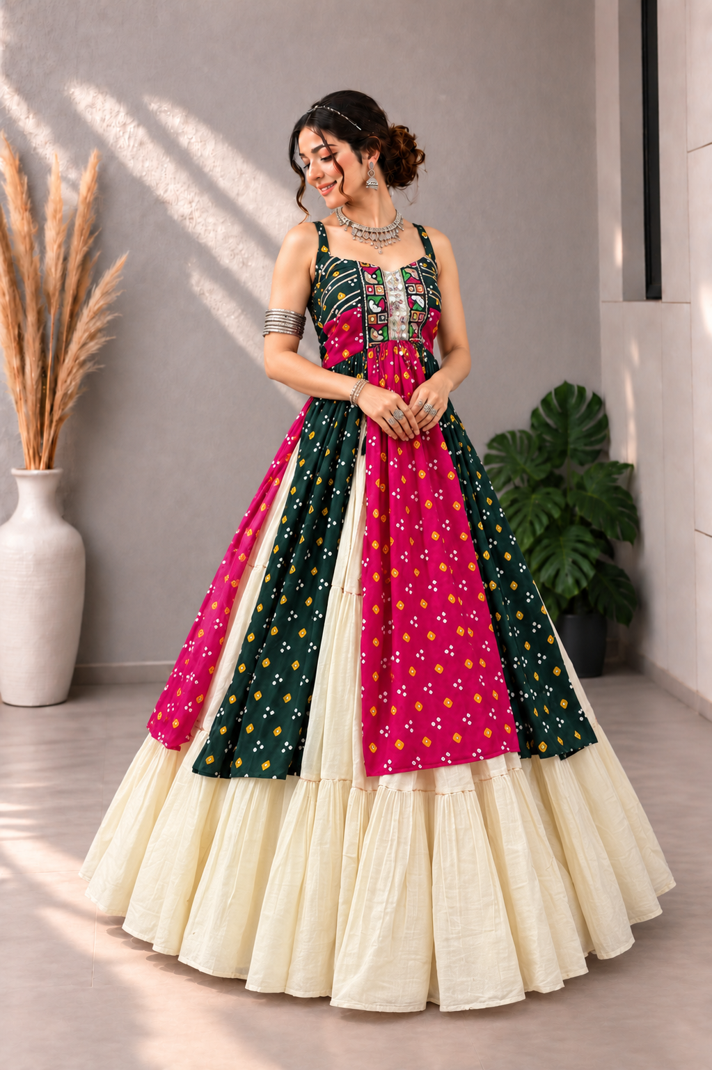 Bandhej Long Top Concept