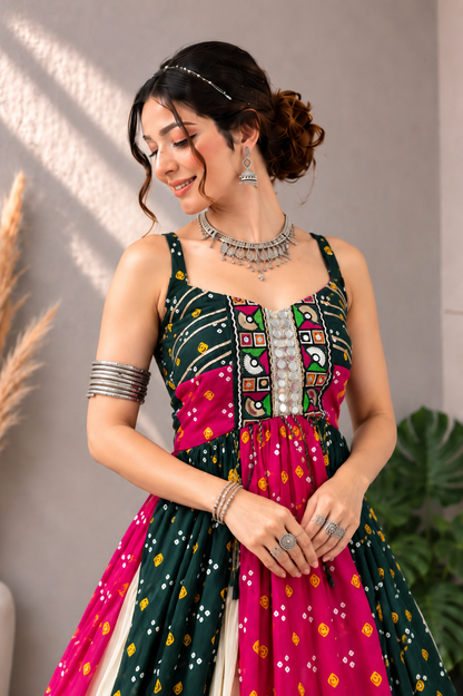 Bandhej Long Top Concept