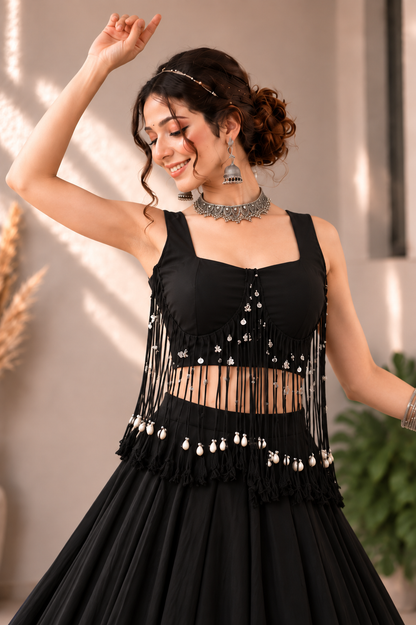 Midnight Color Combination Lehenga