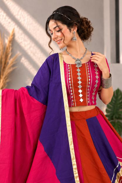 Rangotsav Mirror Work Lehenga