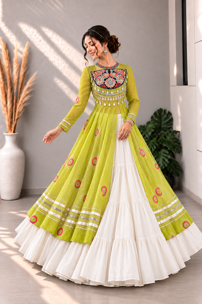 Royal Riwaayat – Designer Top With Lehenga