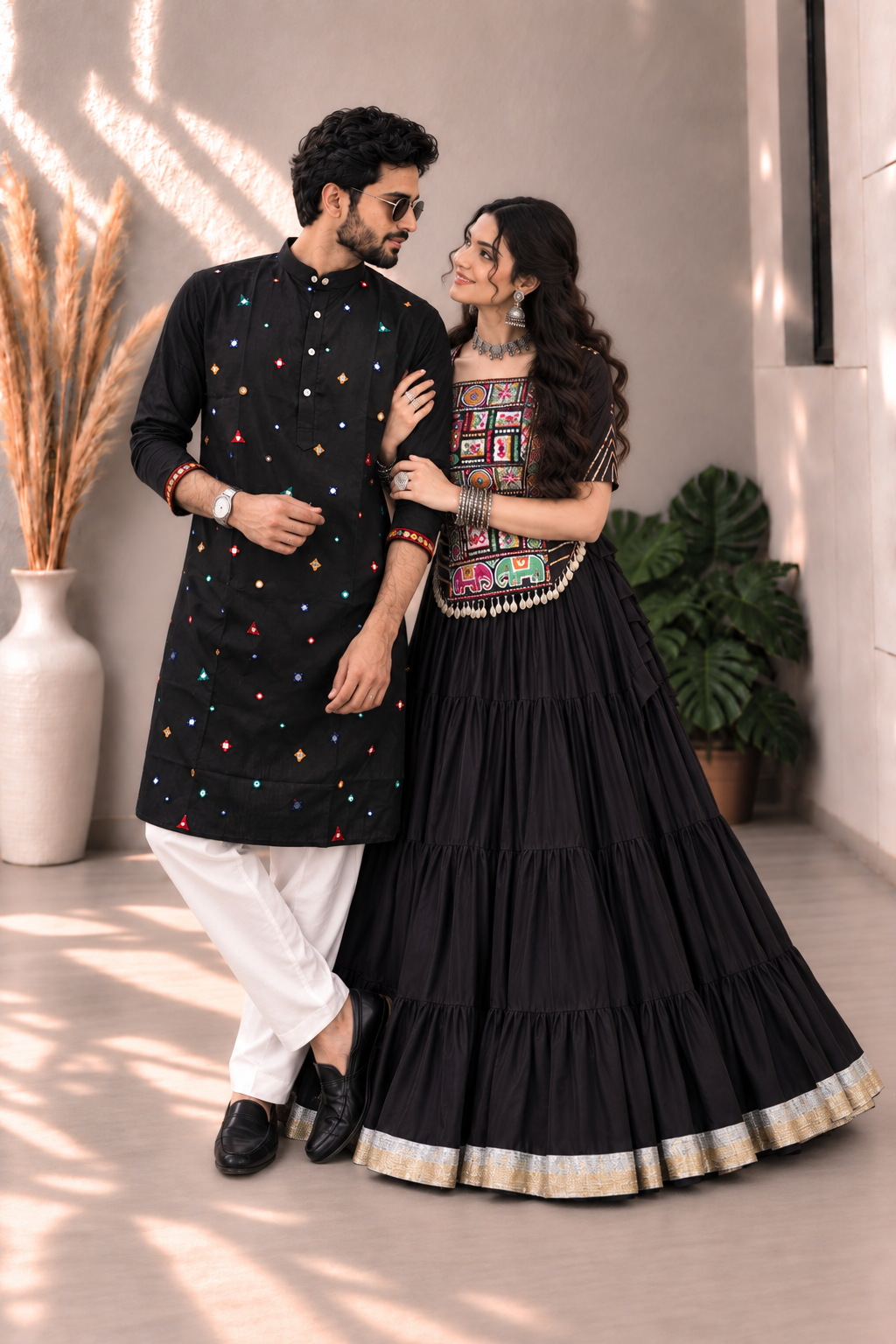 Midnight Mirror Couple Set