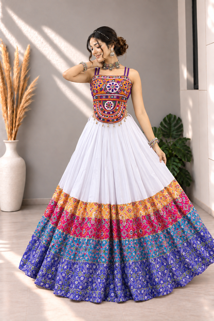 Patola Raas-Rang Lehenga