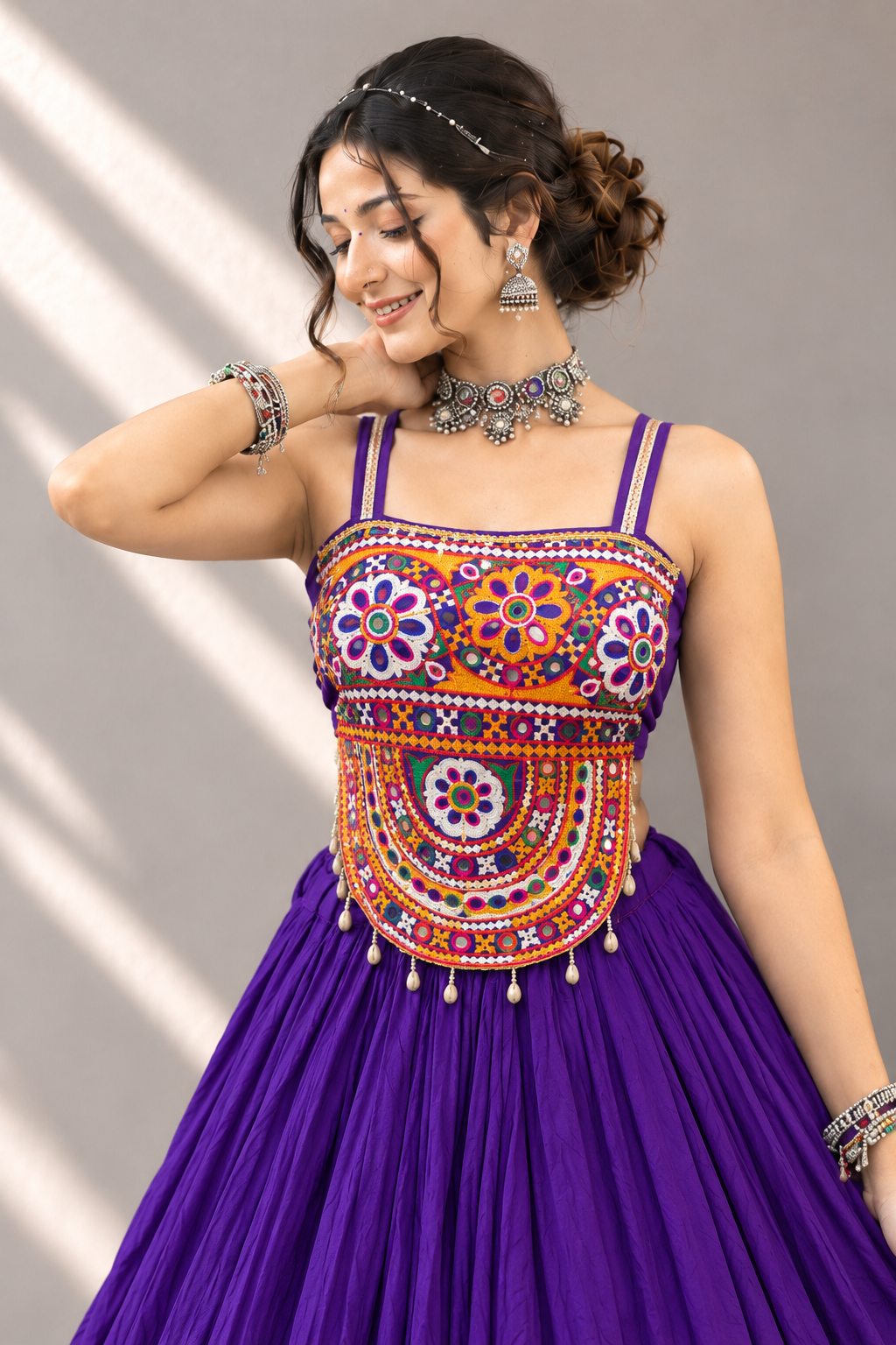 Patola Raas-Rang Lehenga