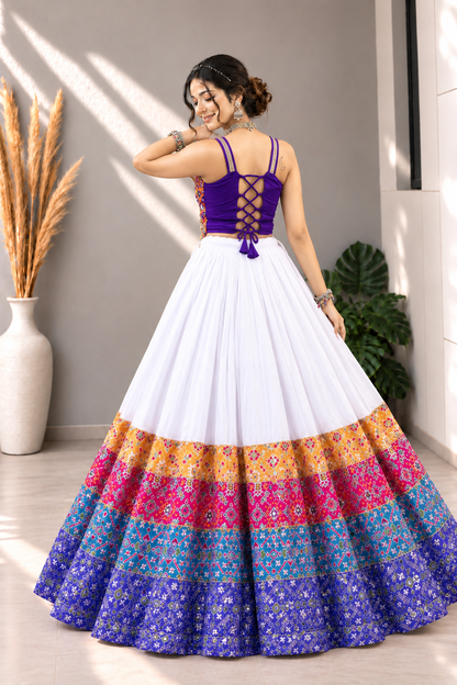 Patola Raas-Rang Lehenga