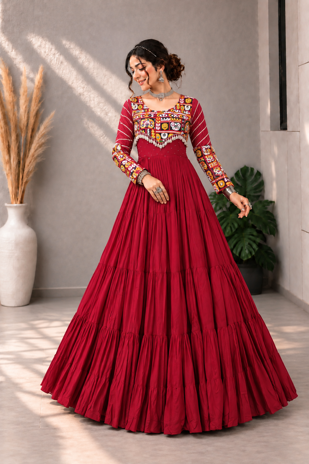 Rangrez Mirrorwork Gown