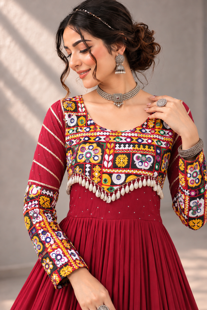 Rangrez Mirrorwork Gown