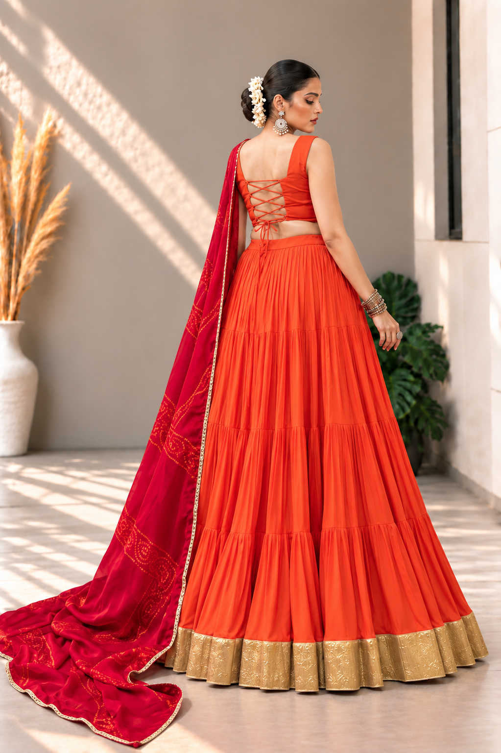 Crimson Glow Lehenga