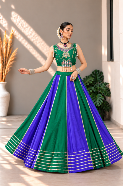 Garba Queen Crop Top Lehenga Set