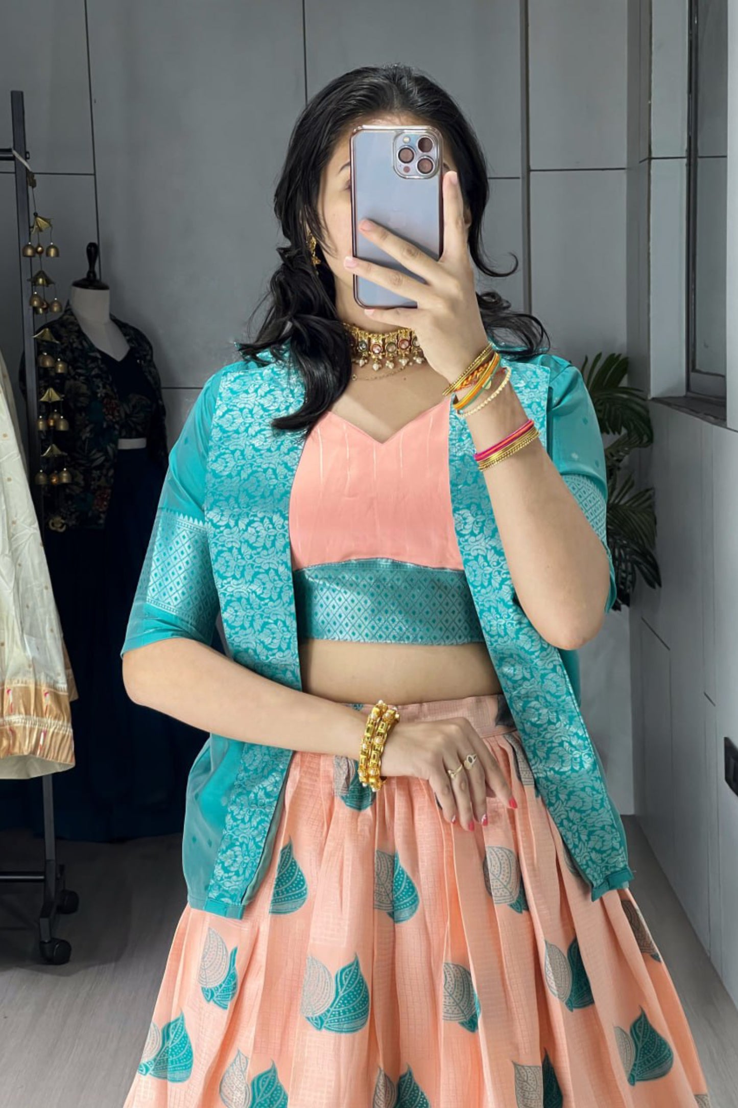 A Rich Silk Three Piece Set