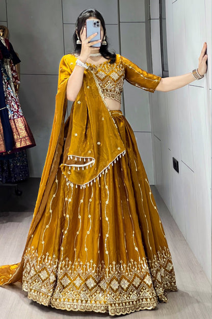 Beads Embroidery Lehenga Choli