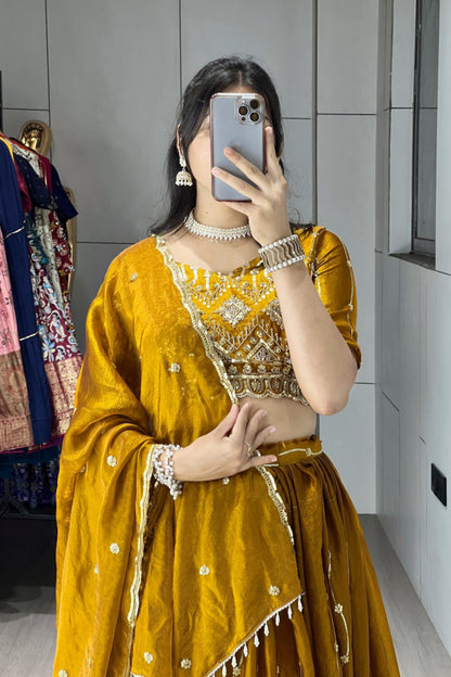 Beads Embroidery Lehenga Choli