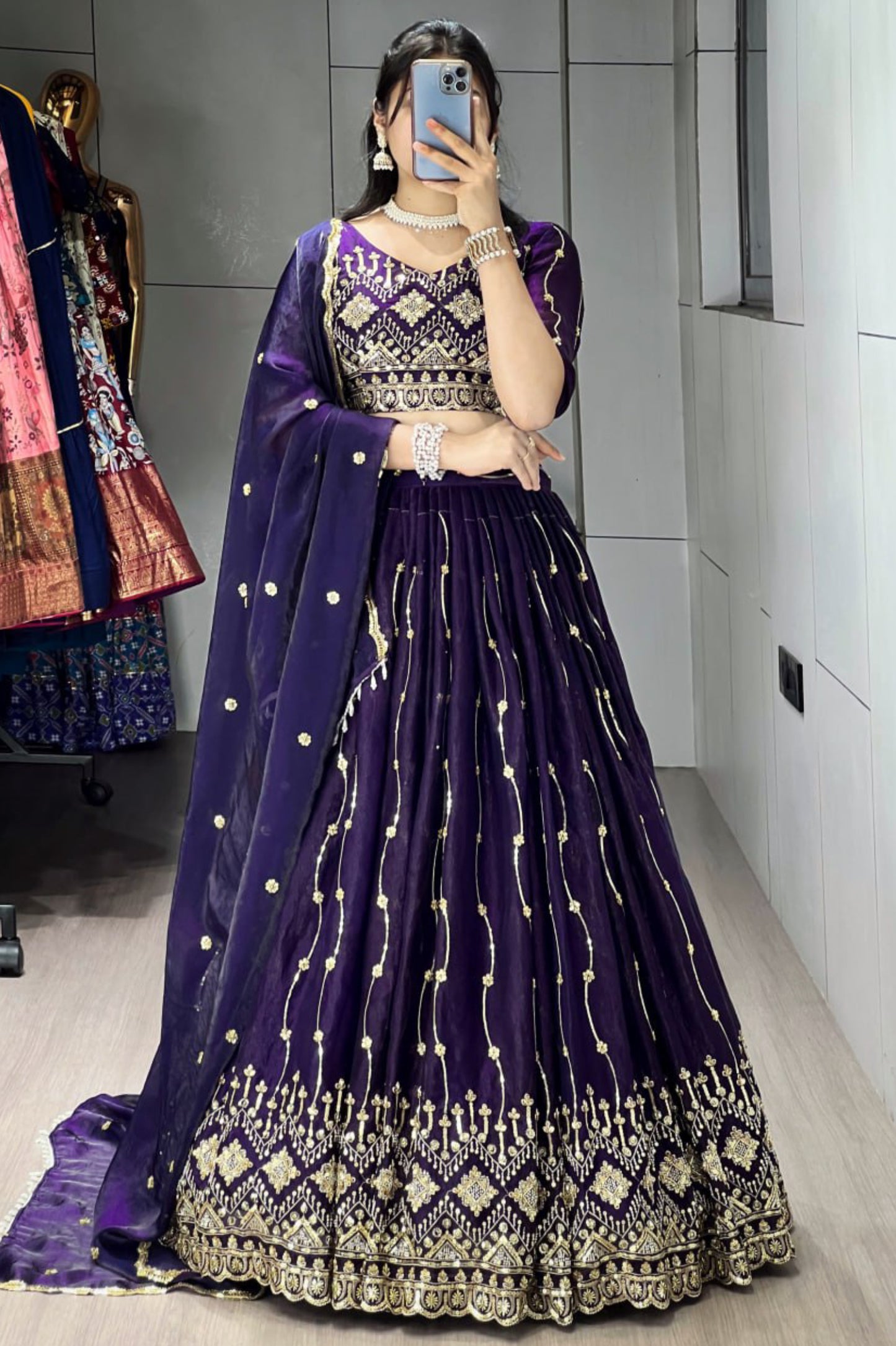Beads Embroidery Lehenga Choli