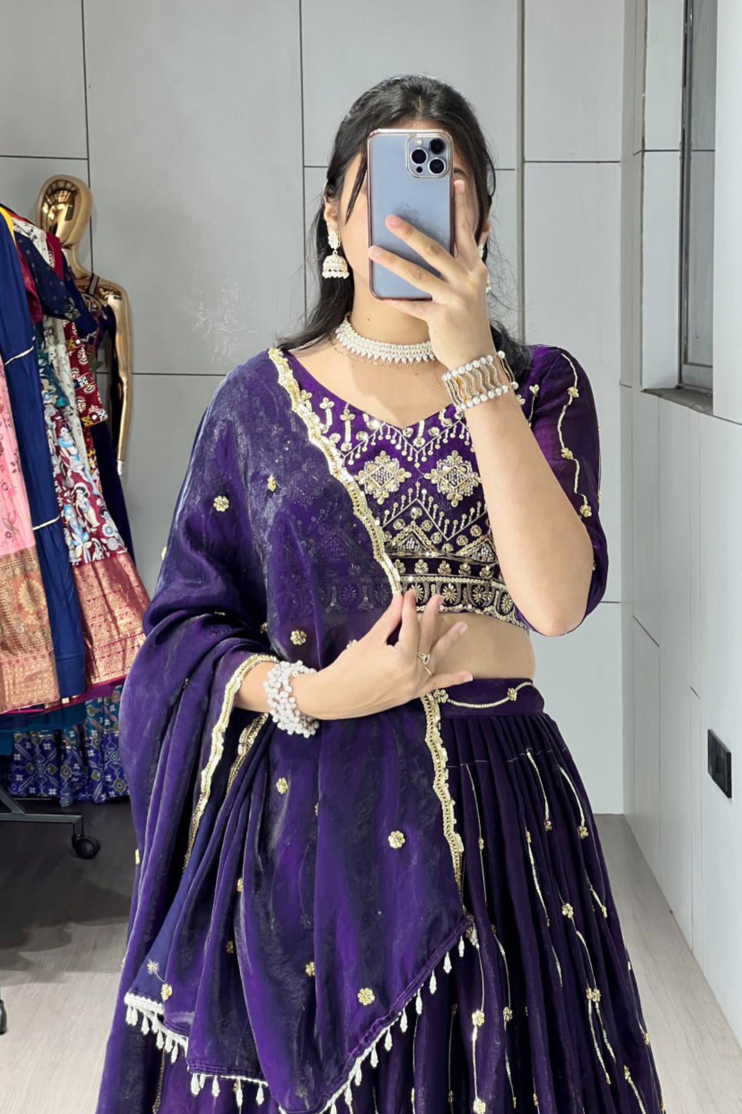 Beads Embroidery Lehenga Choli