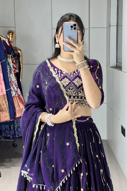 Beads Embroidery Lehenga Choli