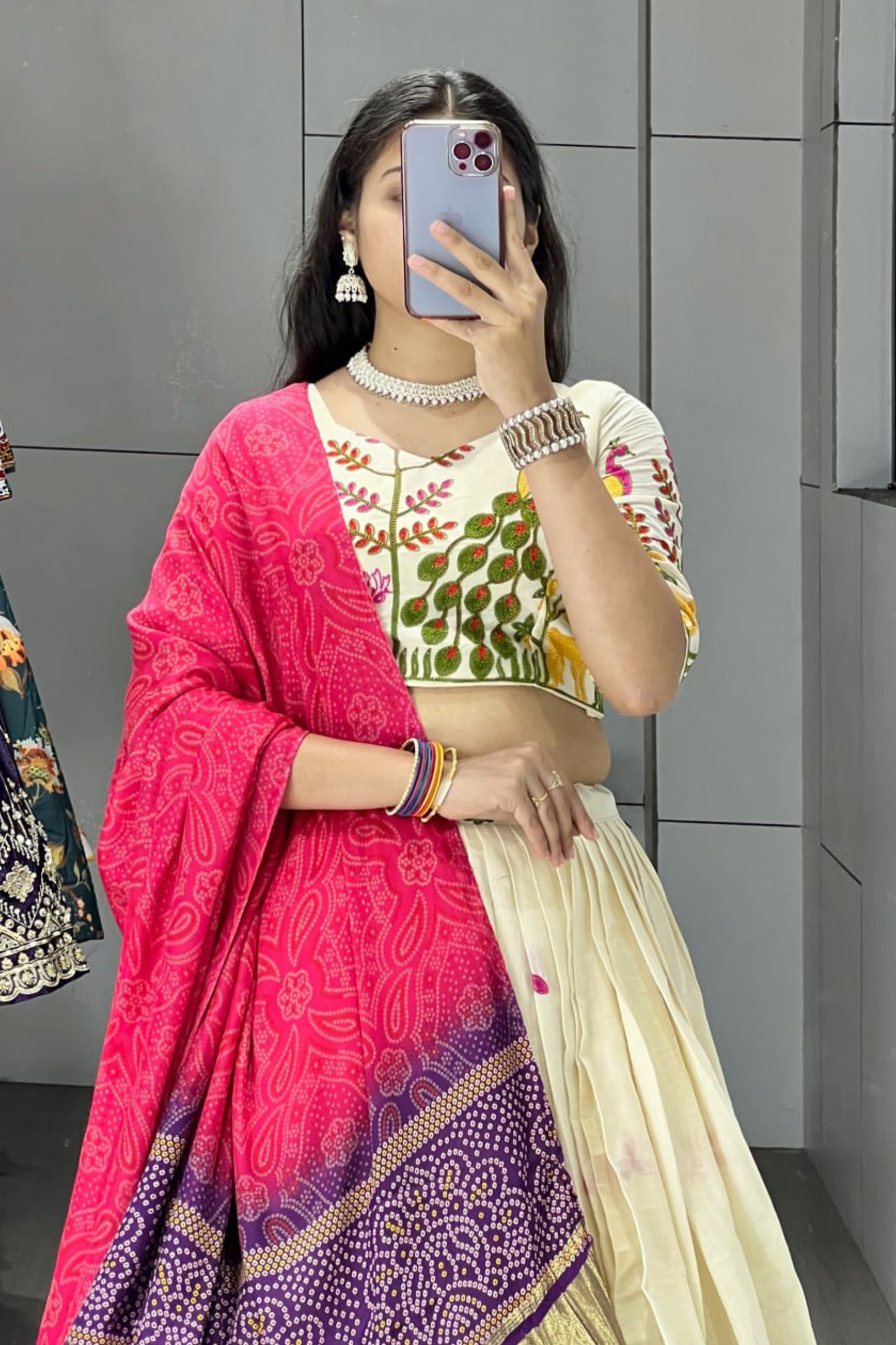 Cotton With Gaji Silk Concept Lehenga Choli