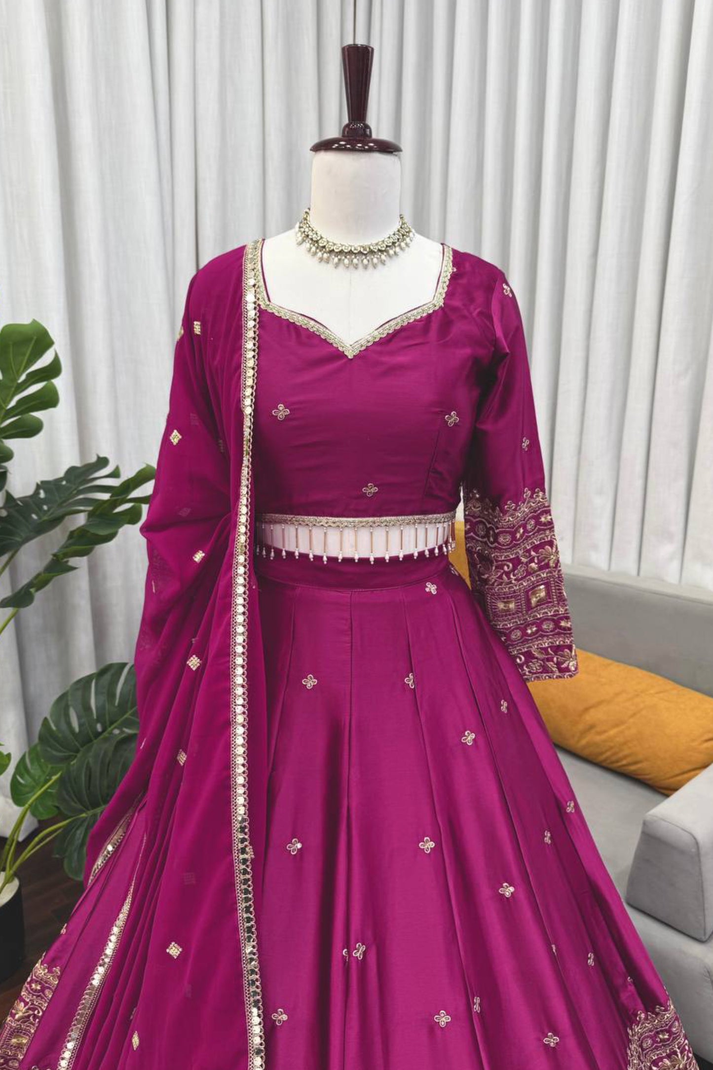Japan Satin Silk Chaniya Choli