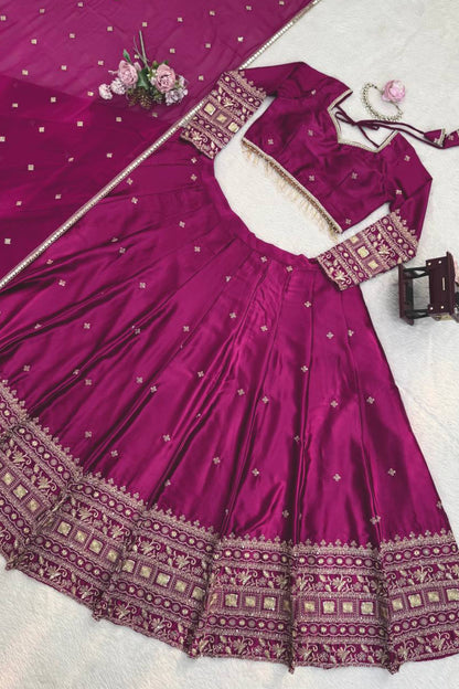 Japan Satin Silk Chaniya Choli