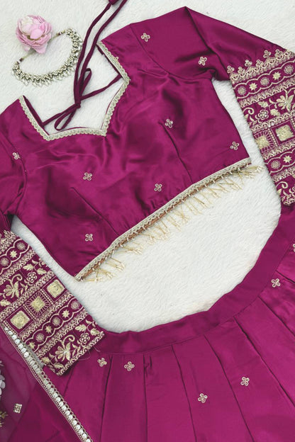 Japan Satin Silk Chaniya Choli