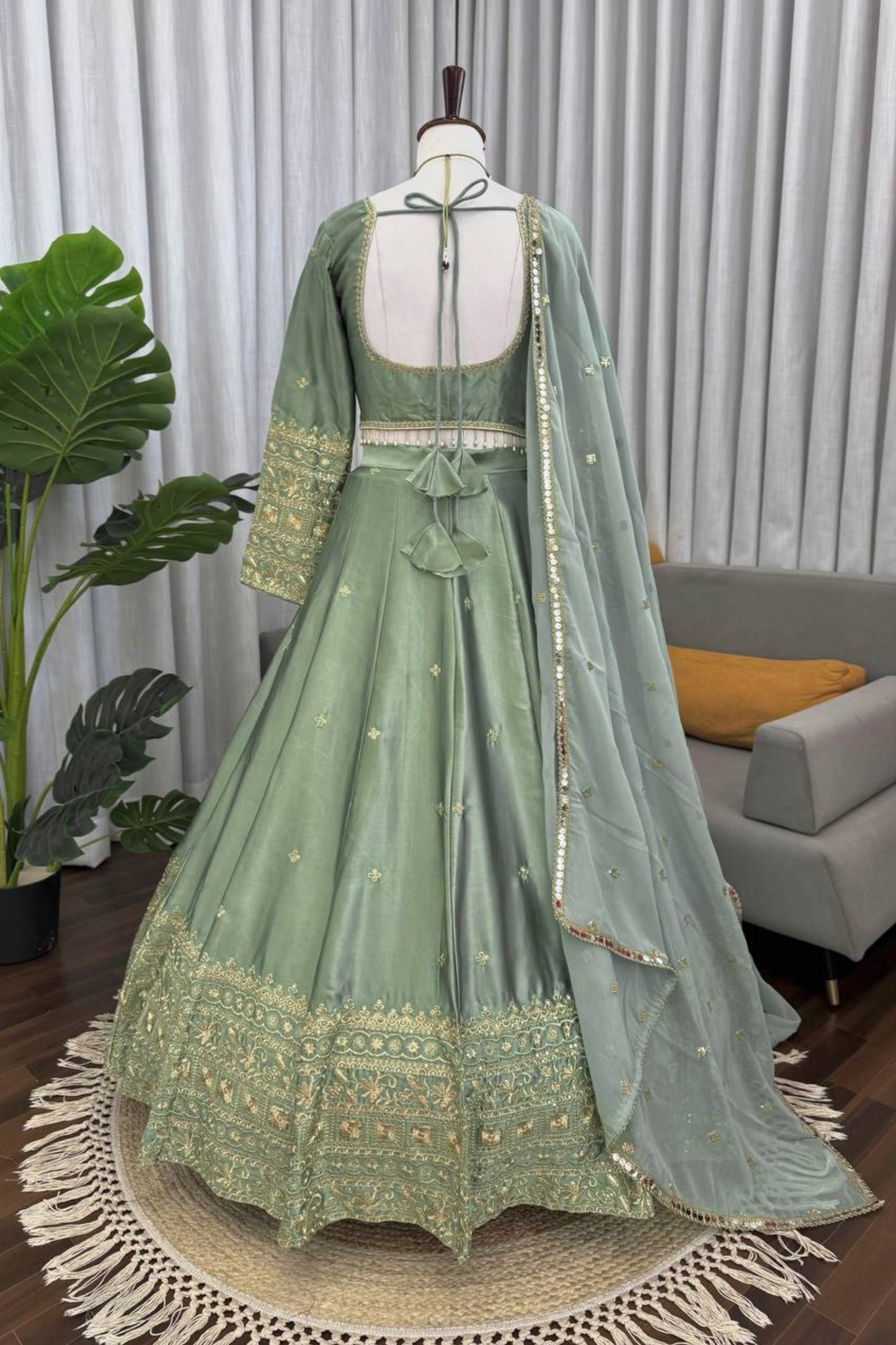 Japan Satin Silk Lehenga