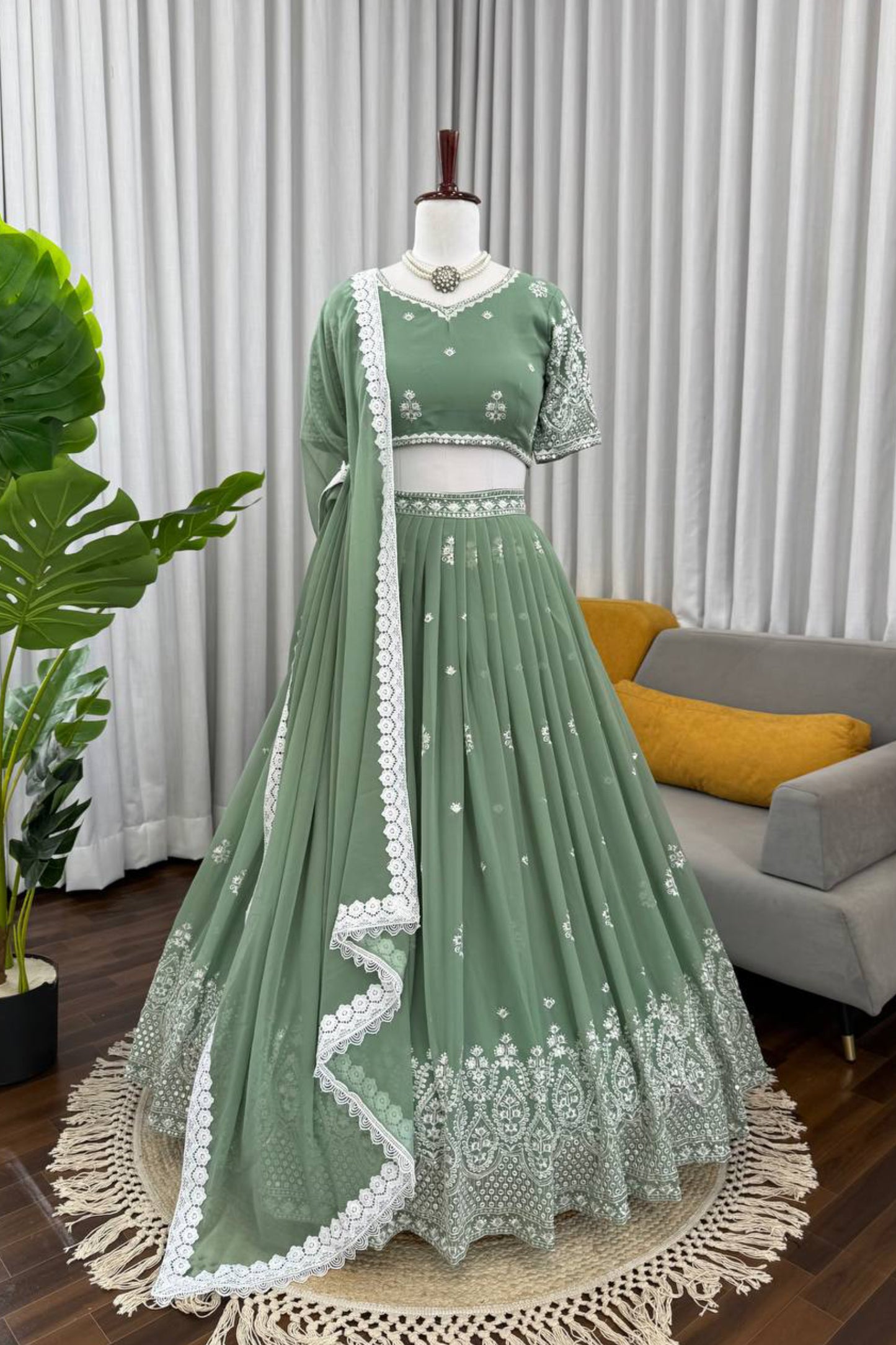 Foux Georgette Lehenga Choli