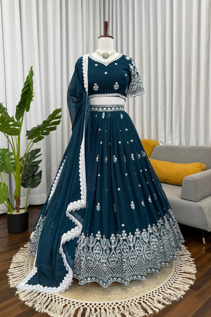 Foux Georgette Lehenga Choli