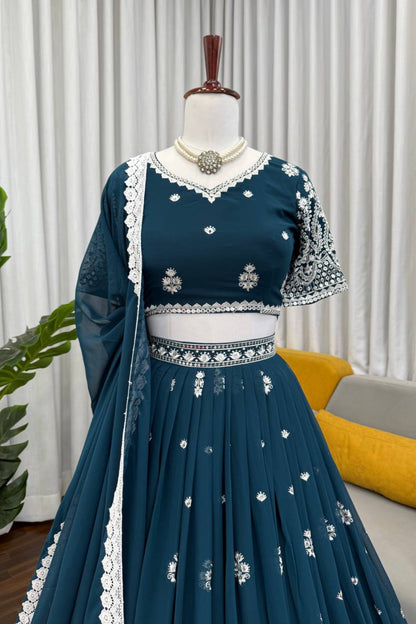 Foux Georgette Lehenga Choli