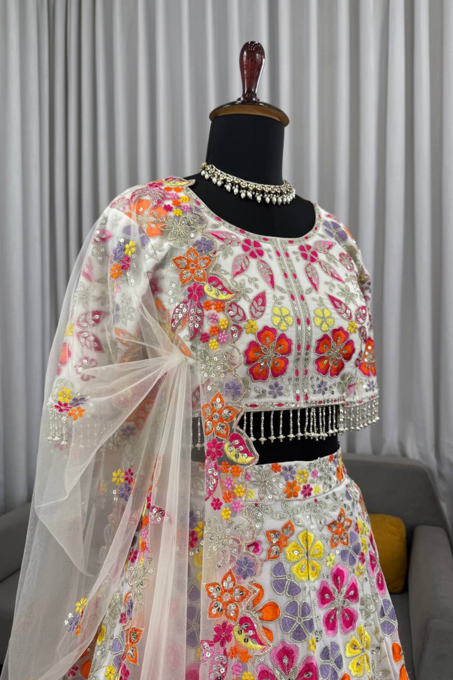 Embroidered Floral Lehenga Choli
