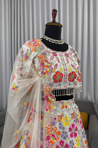 Embroidered Floral Lehenga Choli