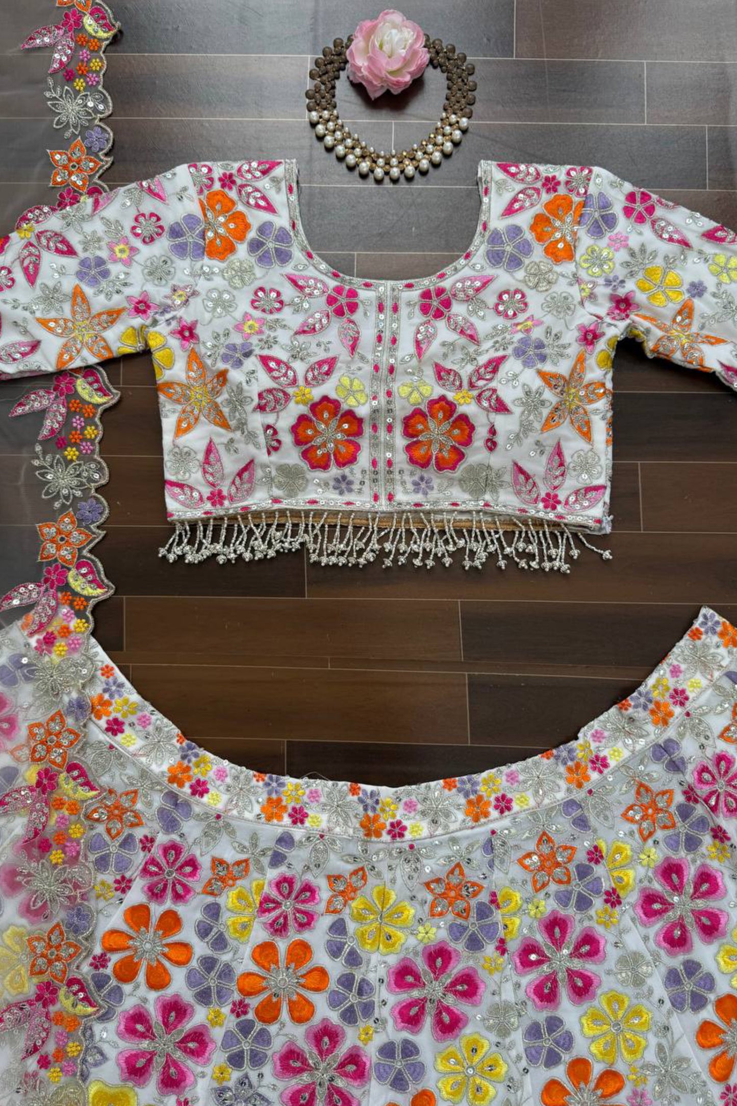 Embroidered Floral Lehenga Choli