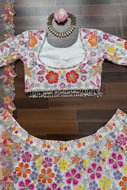 Embroidered Floral Lehenga Choli