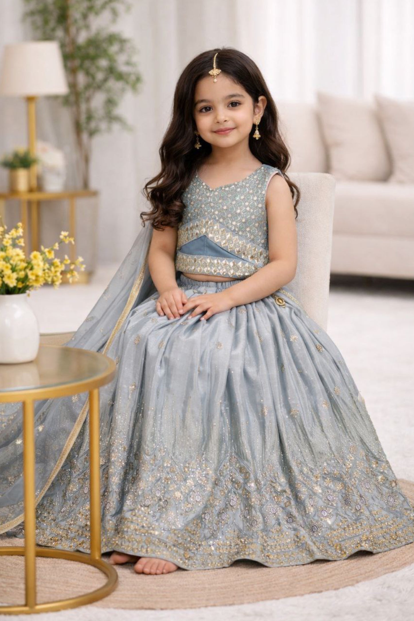 Faux Georgette Kids Choli