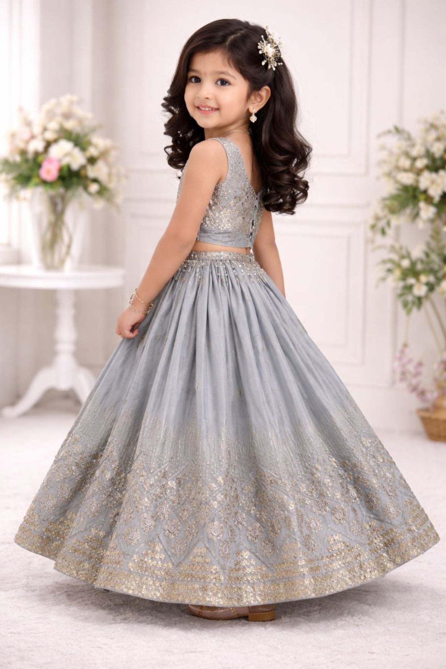 Faux Georgette Kids Choli