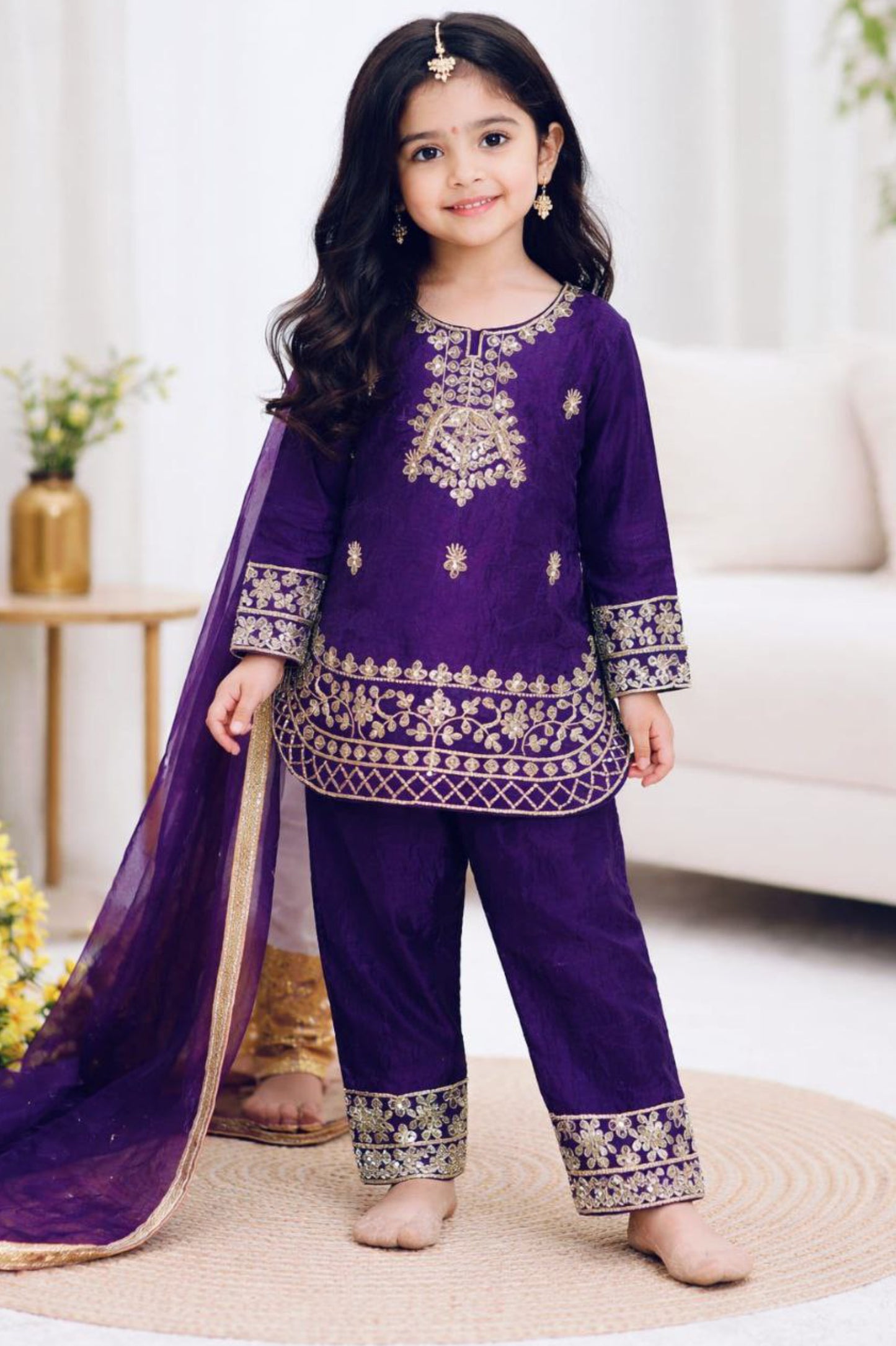 Elegant Top Plazzo & Dupatta Set
