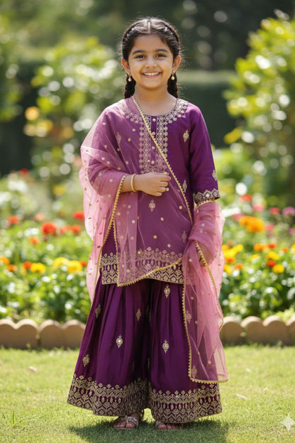 Elegant Top Plazzo & Dupatta Set