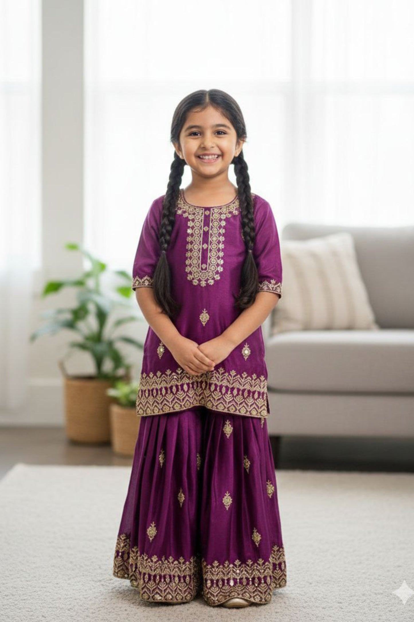 Elegant Top Plazzo & Dupatta Set