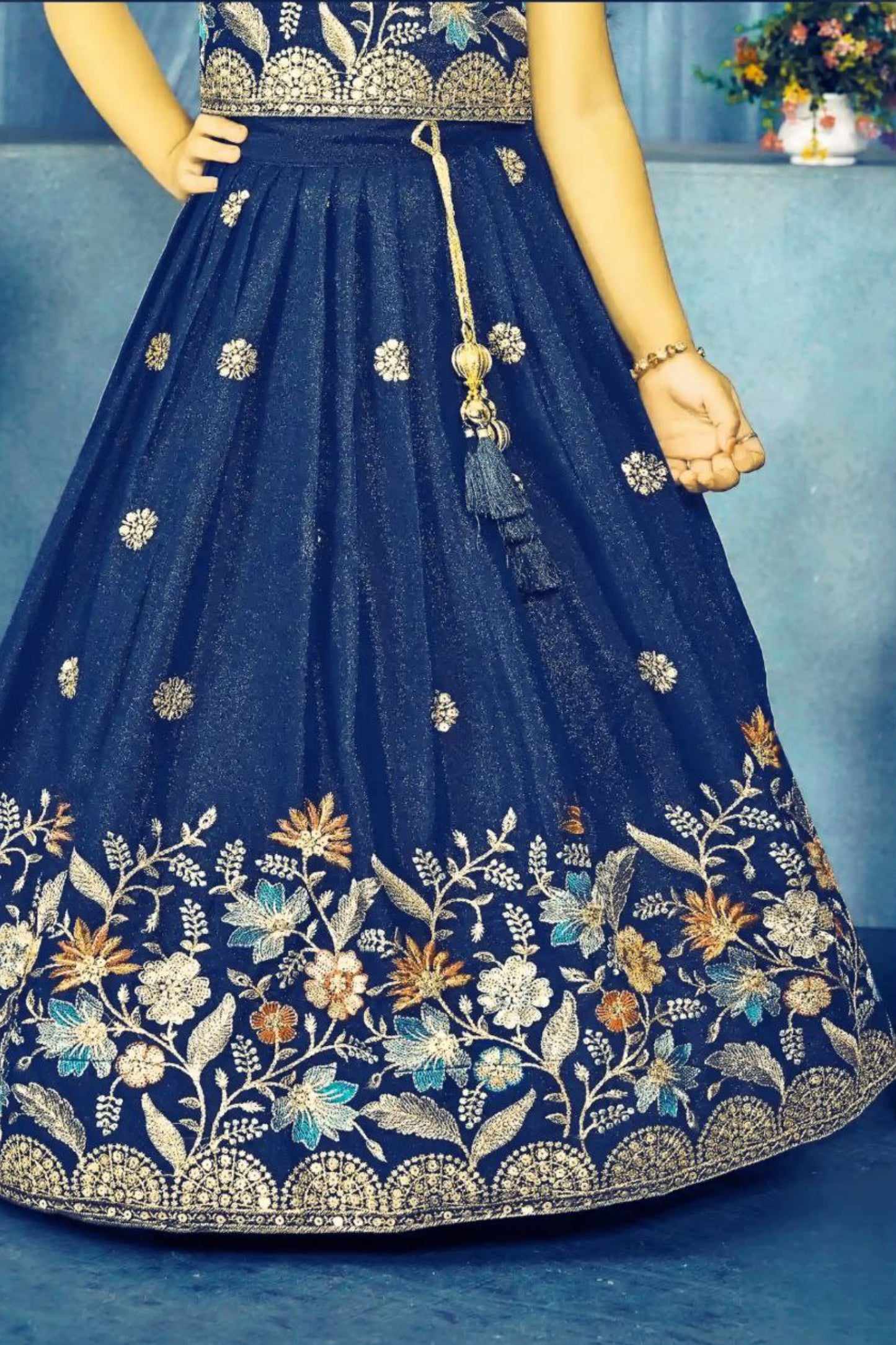 Soft Chinon Silk Kids Choli