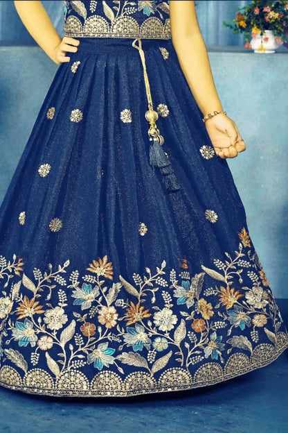Soft Chinon Silk Kids Choli