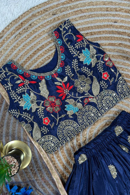 Soft Chinon Silk Kids Choli