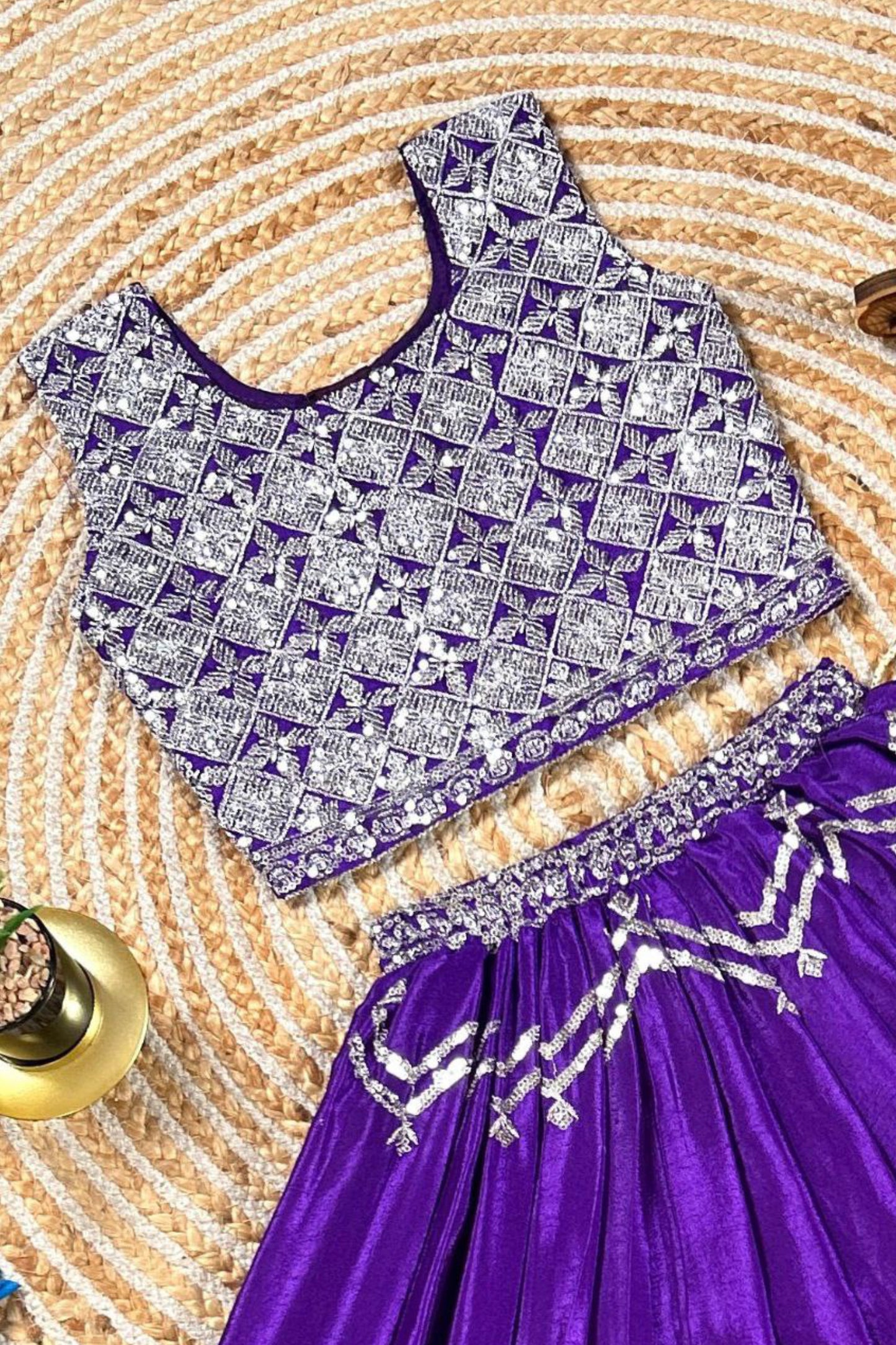 Purple Kids Chaniya Choli