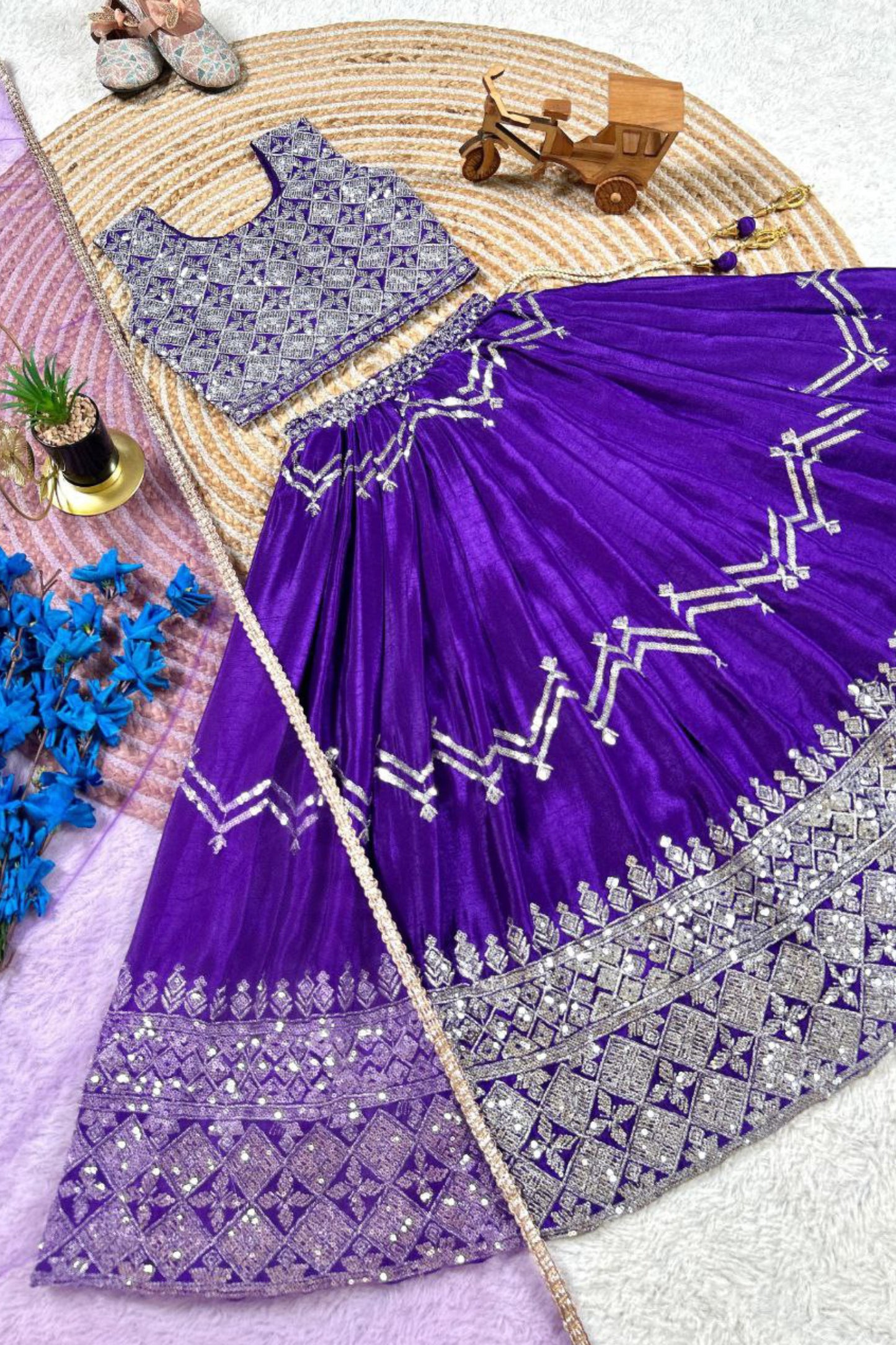 Purple Kids Chaniya Choli