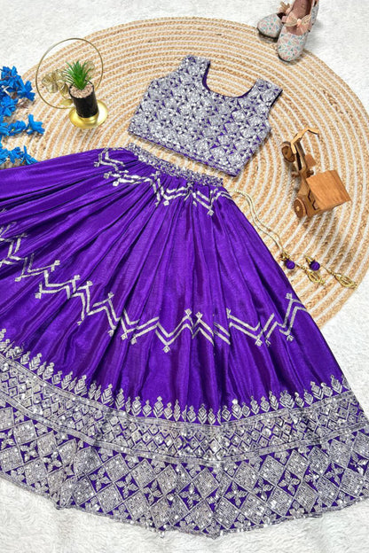 Purple Kids Chaniya Choli