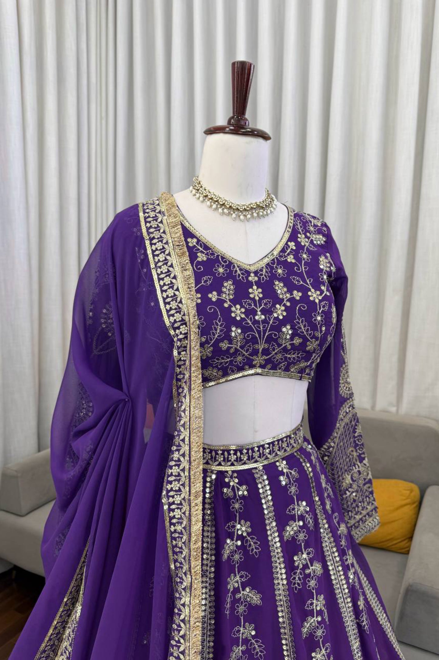 Wedding Special Gorgette Lehenga