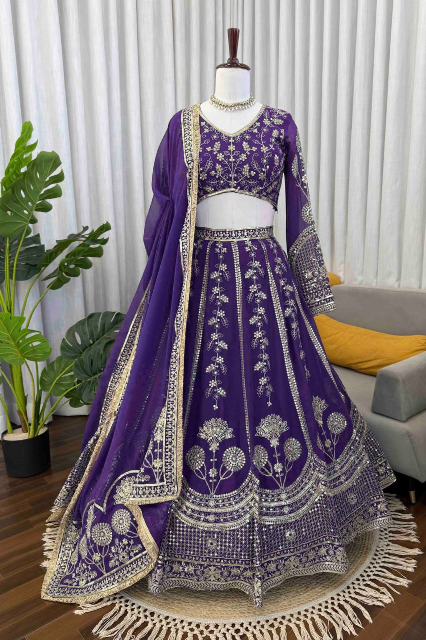 Wedding Special Gorgette Lehenga