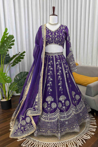 Wedding Special Gorgette Lehenga