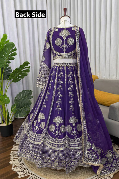 Wedding Special Gorgette Lehenga