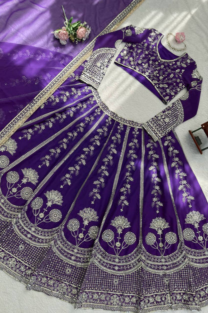 Wedding Special Gorgette Lehenga