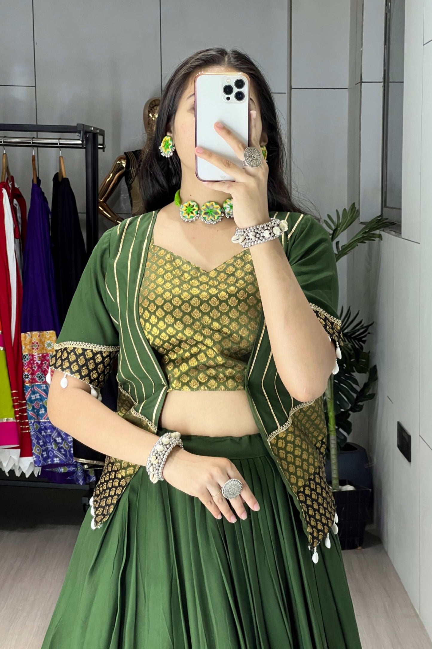 Rayon Cotton Navratri Outfit